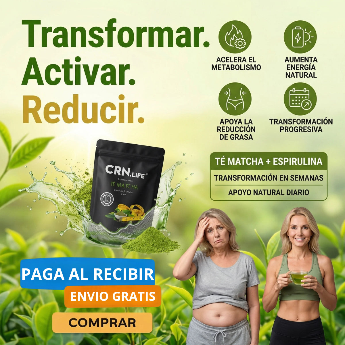 Espirulina + Te Matcha, un cambio radical para tu vida